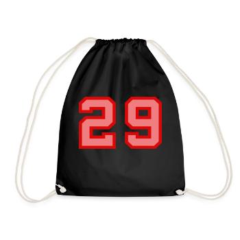 Cool Retro Retrostyle Jersey Number Back Number - Drawstring Bag - black - Front