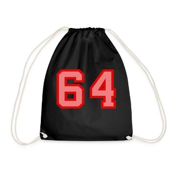 Cool Retro Retrostyle Numéro de maillot numéro de dos - Sac de sport léger - noir - Devant