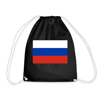 Russland - Turnbeutel - Schwarz - Vorne