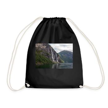 Seven Sisters Waterfall at the Geiranger fjords - Turnbeutel - Schwarz - Vorne