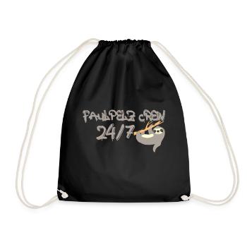 Faulpelz Crew 24/7 - Turnbeutel - Schwarz - Vorne