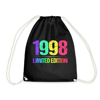 1998 Édition Limitée Vintage 98 rétro vintage - Sac de sport léger - noir - Devant