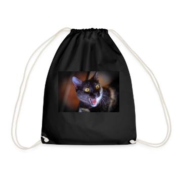 Meine lustige Katze - Turnbeutel - Schwarz - Vorne