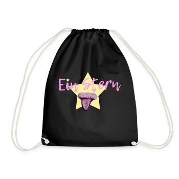 A star in violet - Drawstring Bag - black - Front