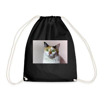 Die Katze - Turnbeutel - Schwarz - Vorne