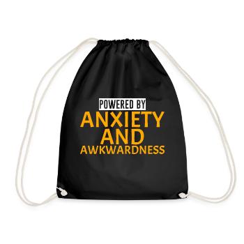 Propulsé par l’anxiété et la maladresse 4 - Sac de sport léger - noir - Devant