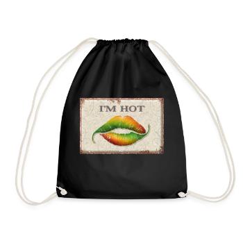 I'm Hot - Drawstring Bag - black - Front
