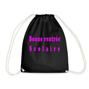 Bonne rentrée scolaire - Sac de sport léger - noir - Devant