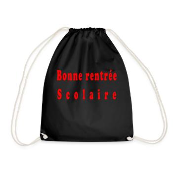 Bonne rentrée scolaire - Sac de sport léger - noir - Devant