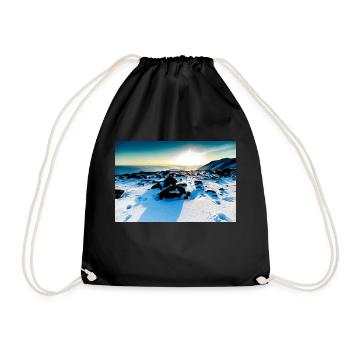 Sunset - Drawstring Bag - black - Front