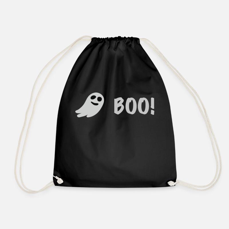 Halloween Shirt mit einem Geist Boo Geschenk - Turnbeutel - Schwarz
