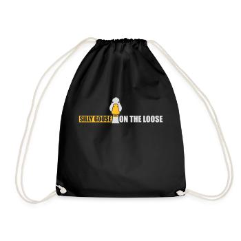 goose on the loose - Turnbeutel - Schwarz - Vorne