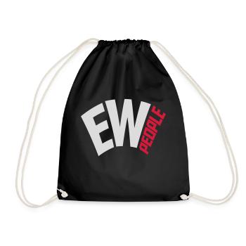 ew people citation drôle - Sac de sport léger - noir - Devant