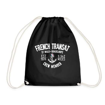 French Transat 2022 crew member - Drawstring Bag - black - Front