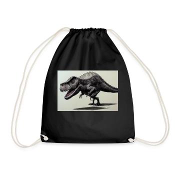 T-Rex - Turnbeutel - Schwarz - Vorne