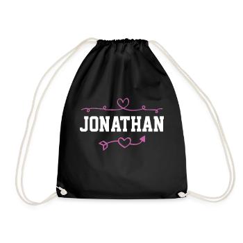 Jonathan - Turnbeutel - Schwarz - Vorne