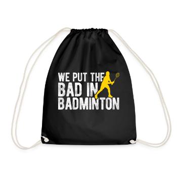 Badminton - Turnbeutel - Schwarz - Vorne