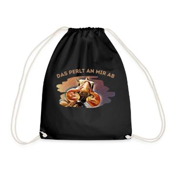 Cela roule hors de moi - pintade - Sac de sport léger - noir - Devant
