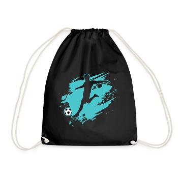 Football-Footballeur-Footballeur - Sac de sport léger - noir - Devant