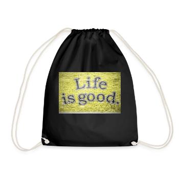 La vie est bonne Graffiti - Sac de sport léger - noir - Devant