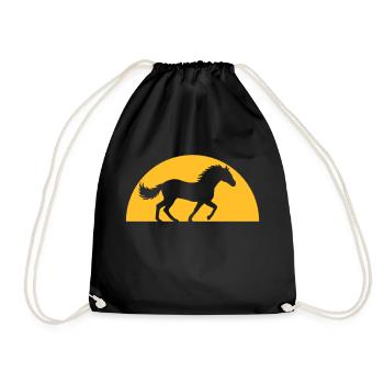 Soirée Soleil Cheval Horizon - Sac de sport léger - noir - Devant