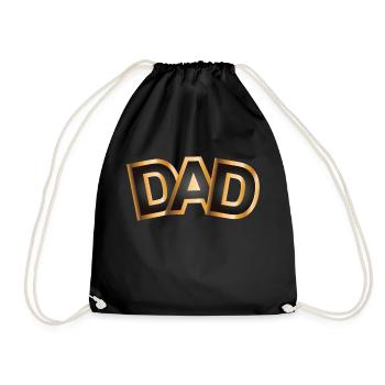 Papa est en or - Sac de sport léger - noir - Devant
