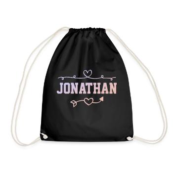 Jonathan - Turnbeutel - Schwarz - Vorne