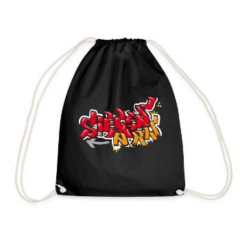 Siegen NRW - Grafitti - Drawstring Bag - black - Front