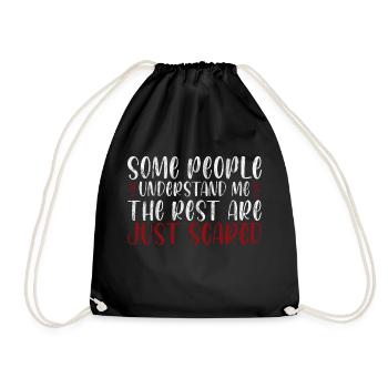 Les gens me comprennent Les autres ont juste peur 3 - Sac de sport léger - noir - Devant