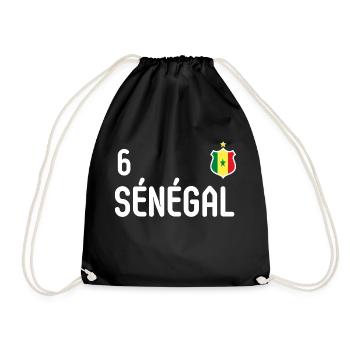 équipe football Sénégal - Sac de sport léger - noir - Devant