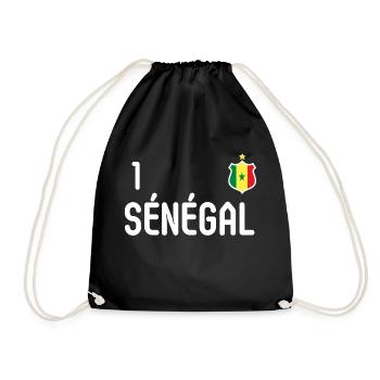 Sénégal équipe de football - Sac de sport léger - noir - Devant