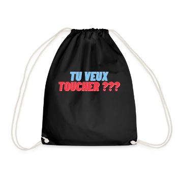 Tu veux toucher ? - Sac de sport léger - noir - Devant
