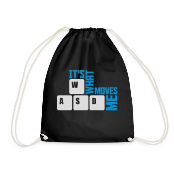c’est ce qui m’émeut - Sac de sport léger - noir - Devant