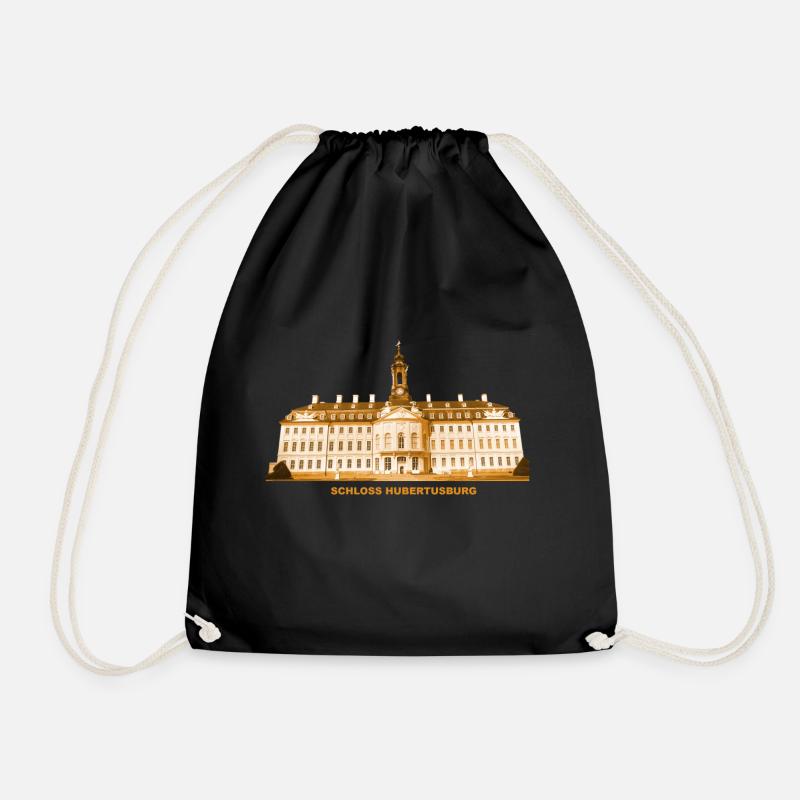 Hubertusburg Castle Wermsdorf Grimma Saxony - Drawstring Bag - black