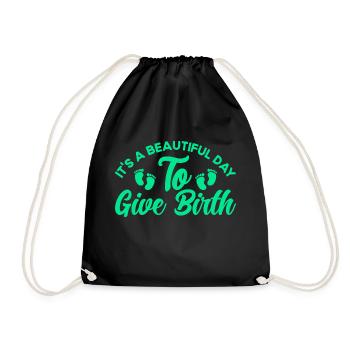 Sage-femme obstétricienne Doula Gift - Sac de sport léger - noir - Devant