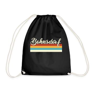 Bohnsdorf - Treptow - Köpenick - Berlin - Retro - Turnbeutel - Schwarz - Vorne