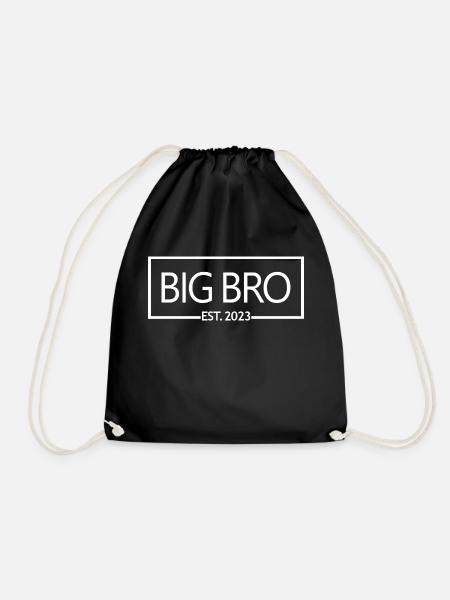 Big Bro Est. 2023 zum Big Brother befördert - Turnbeutel - Schwarz