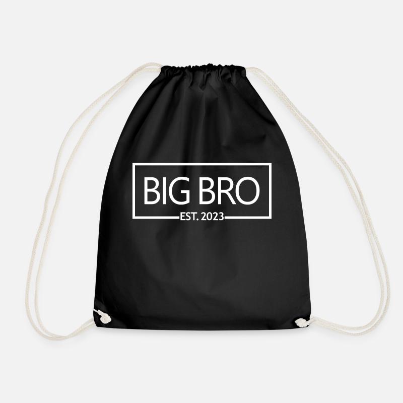 Big Bro Est. 2023 zum Big Brother befördert - Turnbeutel - Schwarz