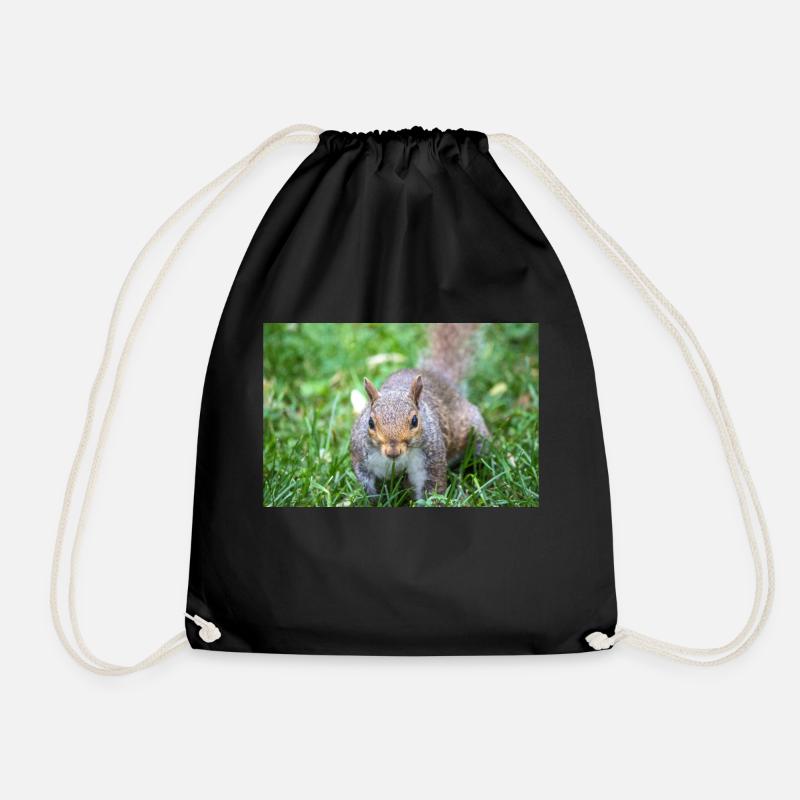 Écureuil gris Grauhörnchen Sciurus carolinensis - Sac de sport léger - noir