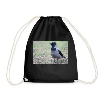 Corneille de Carrion (Aaskrähe, Corvus corone) - Sac de sport léger - noir - Devant