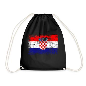 Drapeau de la Serbie - Sac de sport léger - noir - Devant