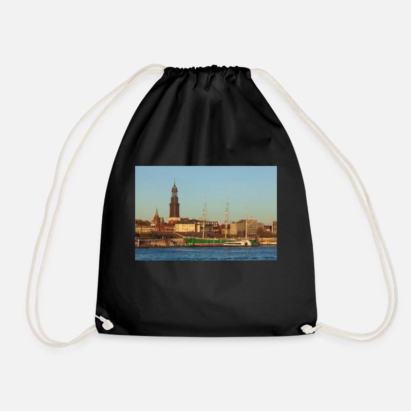 Elbe - Turnbeutel - Schwarz