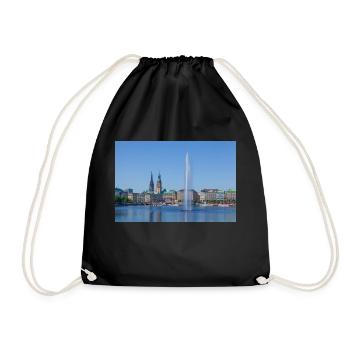 Binnenalster - Turnbeutel - Schwarz - Vorne