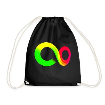 Rainbow Course Symbole infini infini - Sac de sport léger - noir - Devant