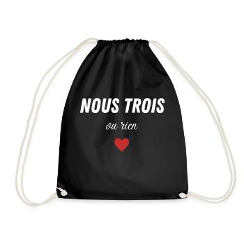nous trois ou rien - Sac de sport léger - noir - Devant