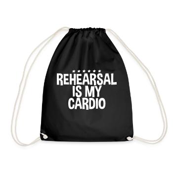 La répétition est mon cardio 2 - Sac de sport léger - noir - Devant