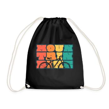 VTT, Gravel, passion vélo, cycliste - Sac de sport léger - noir - Devant