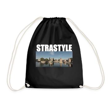 Strastyle - Drawstring Bag - black - Front