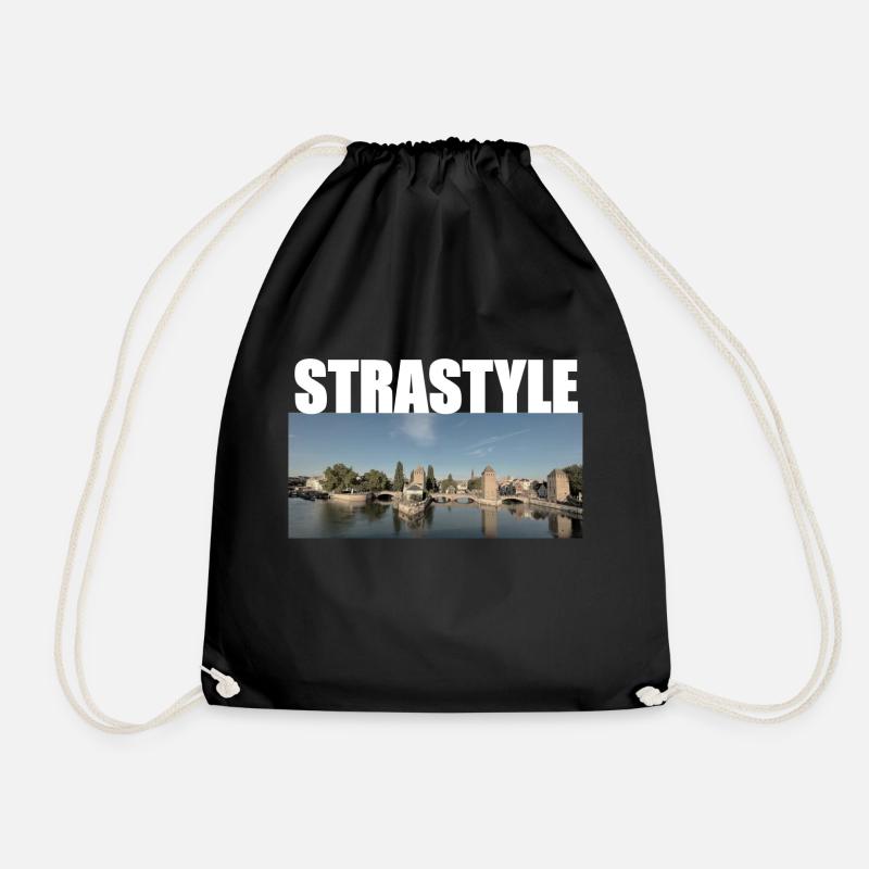 Strastyle - Drawstring Bag - black
