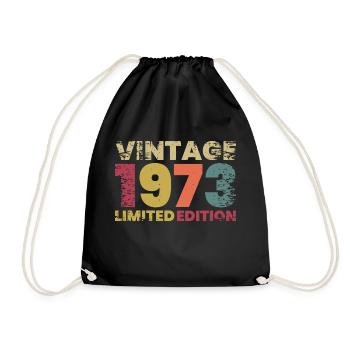 50 ème Anniversaire 50 ans 1973 Cadeau Vintage - Sac de sport léger - noir - Devant